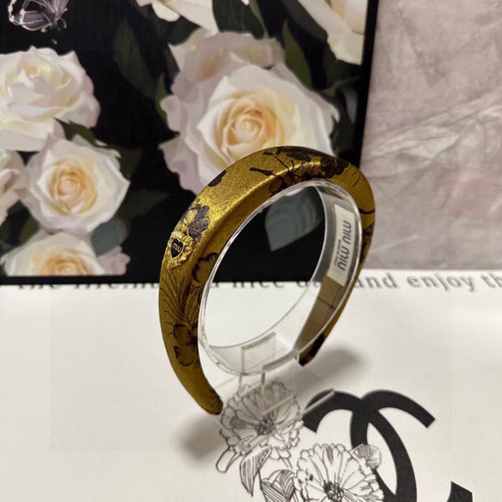 Miu Miu Satin Hair Hoop Comfortable Non Slip