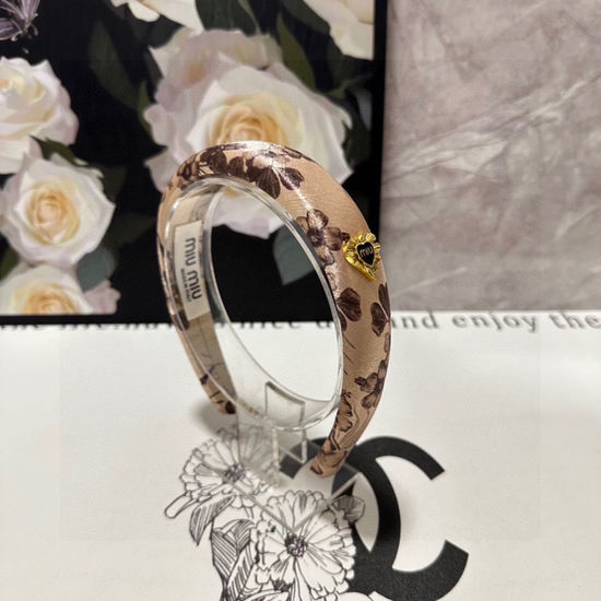 Miu Miu Satin Hair Hoop Comfortable Non Slip