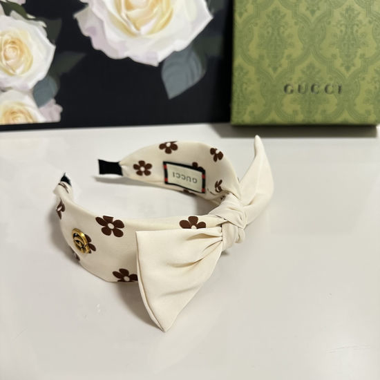 Gucci Bow Floral Hair Hoop Comfortable Fit