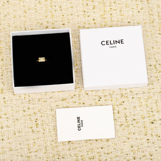 Celine Pave Diamond Triumphal Arch Ring