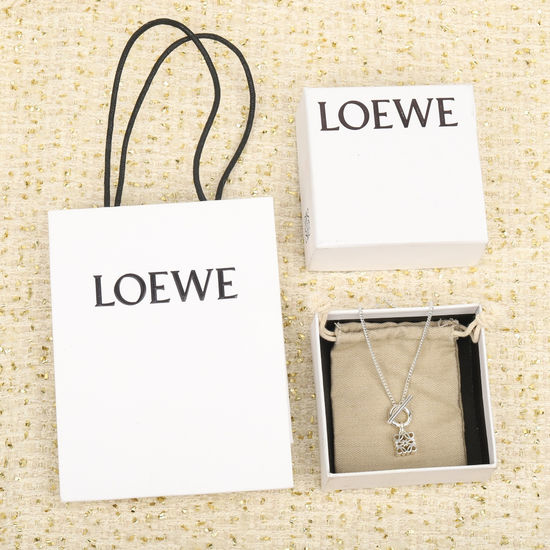 Loewe Sterling Silver Pendant Necklace