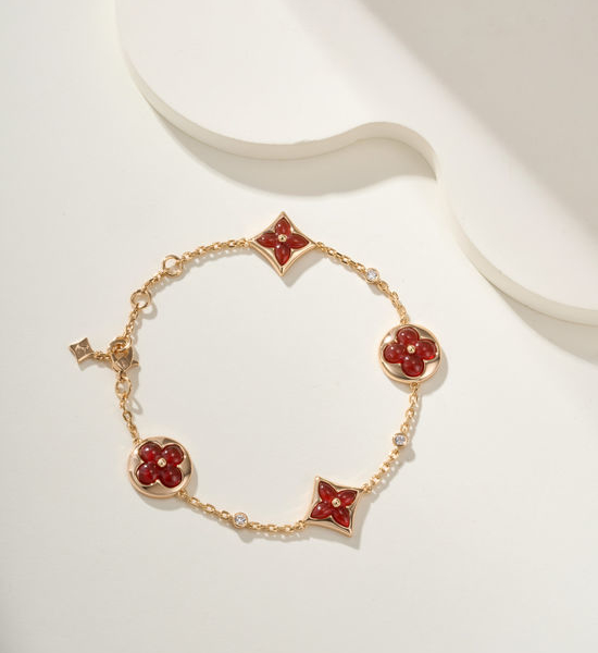 Van Cleef & Arpels VCA Exquisite Clover Inlaid Jewelry Set