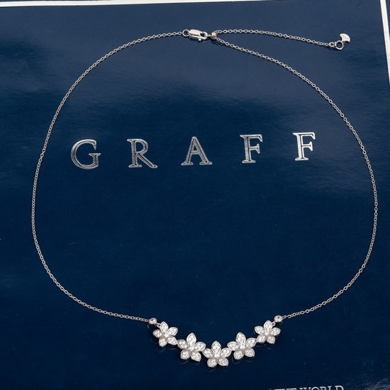 Graff Five Flower Diamond Delicate Necklace