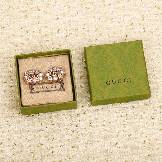 Gucci Rhinestone Inlaid Ear Clips