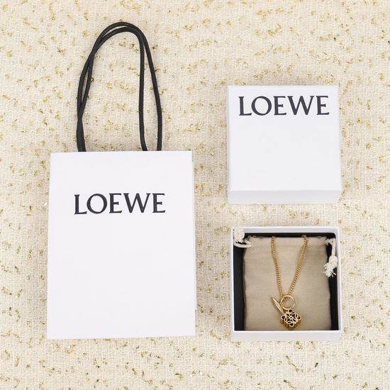 Loewe Diamond Shape Pendant Necklace