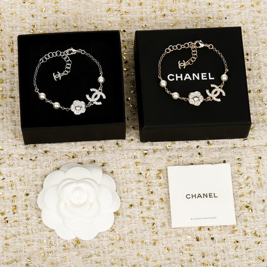 Chanel Sparkling Four Leaf Clover Bracelet