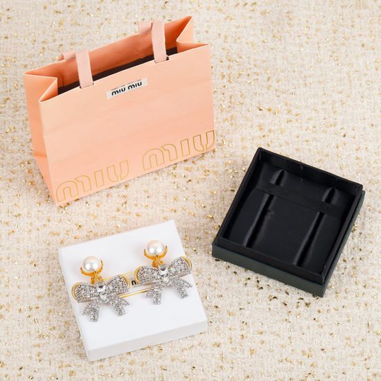 Miu Miu Bow Knot Ear Clips