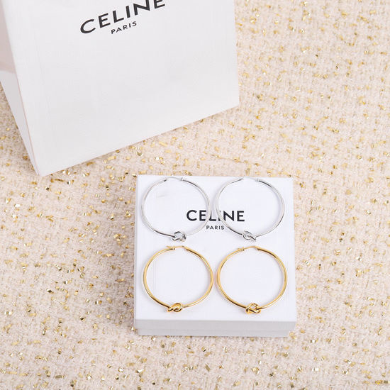 Celine Knot Design Stud Earrings