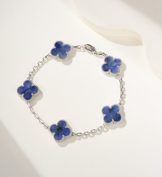 Van Cleef & Arpels VCA Pietersite Five Flower Bracelet