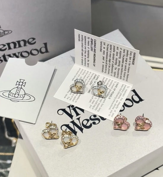 Vivienne Westhood Chic Heart-Shaped Earrings