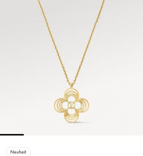 Louis Vuitton LV Hollow Floral Round Necklace