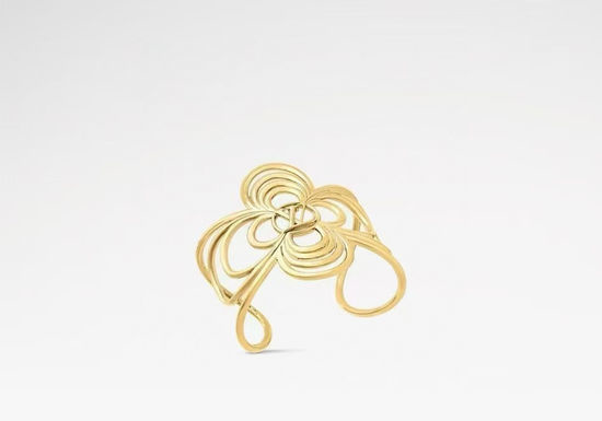 Louis Vuitton LV Hollow Floral Round Bangle