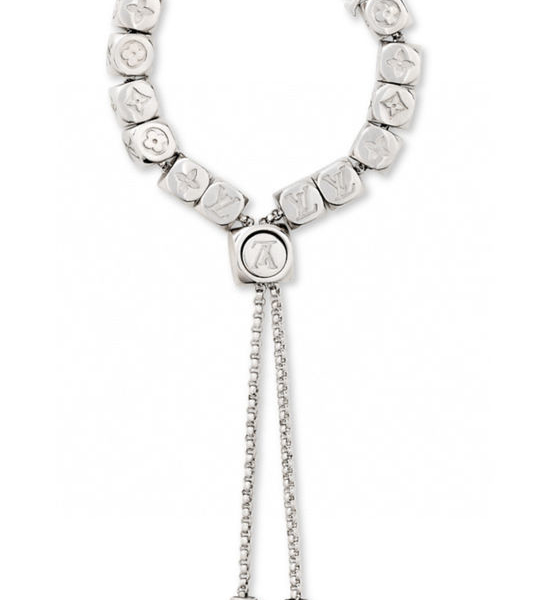 Louis Vuitton LV Dice Decorated Adjustable Metal Bracelet