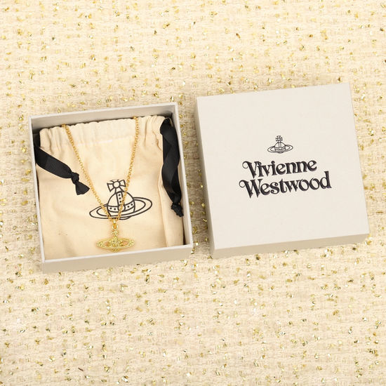 Vivienne Westhood Pearl Necklace with Crystal Decor