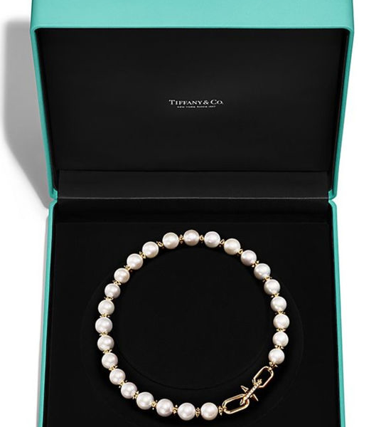 Tiffany & Co. Spike Bead Pearl Pendant Necklace