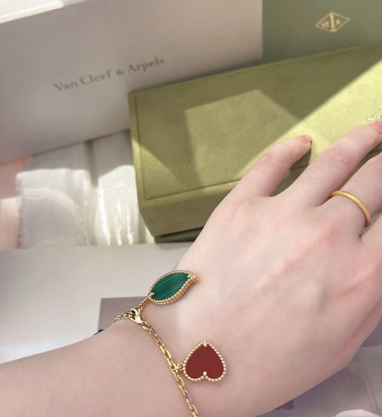 Van Cleef & Arpels VCA Multi Gemstone Lucky Charm Bracelet