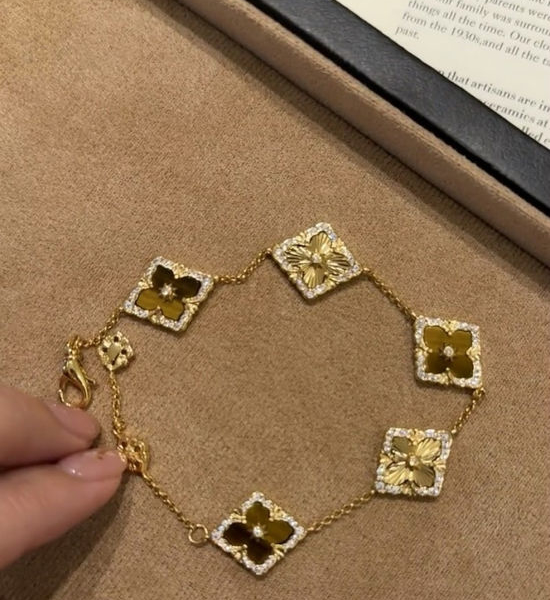 Buccellati Tiger s Eye Stone Laser Bracelet
