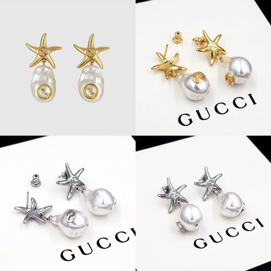 Gucci Nautical Starfish Pearl Earrings