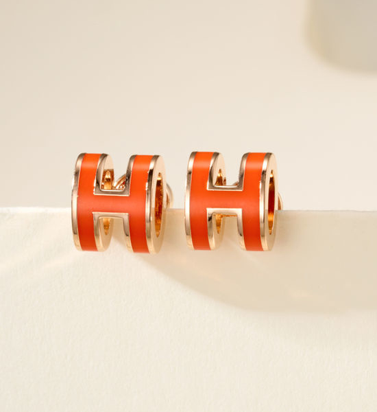 Hermes Mini Classic Simple Stud Earrings