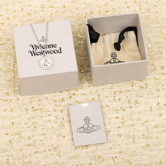Vivienne Westhood Bow Double Sided Saturn Necklace