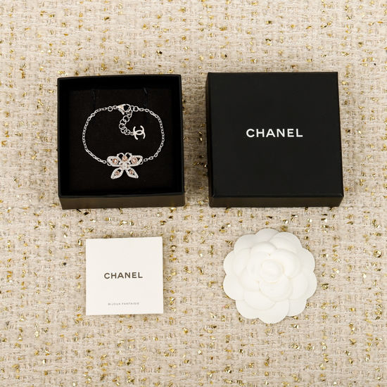 Chanel Hollow Butterfly Double C Bracelet