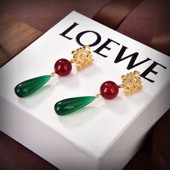 Loewe Classic Logo Gold Plated Earrings