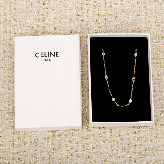 Celine Stereo Pattern Necklace Elegant Daily Wear