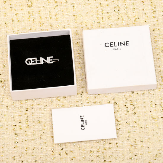 Chanel Full Diamond Logo Hair Clip