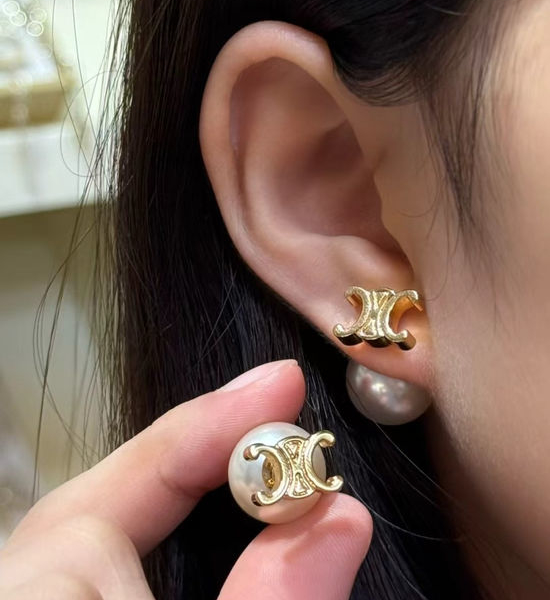 Celine Minimalist 18K Gold Plated Earrings