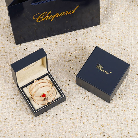Chopard Asymmetric Gemstone Heart Bangle