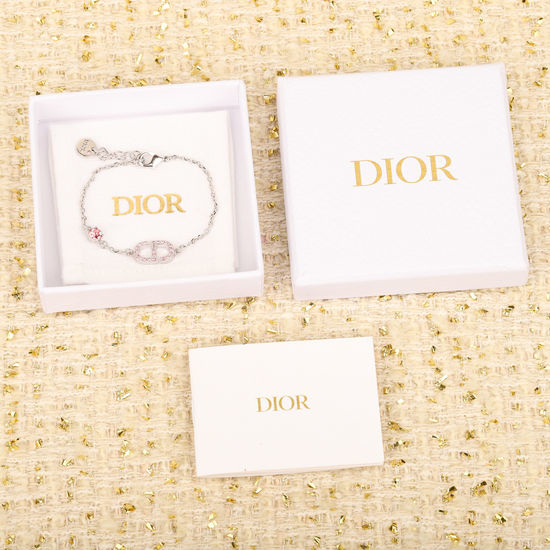 Christian Dior CD Elegant Pearl Embellished Bracelet