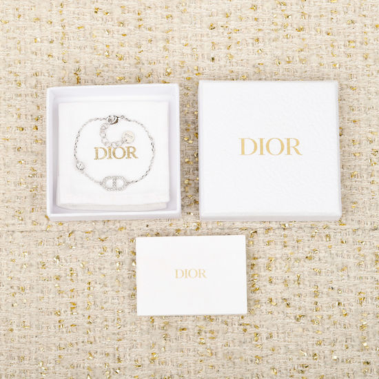 Christian Dior CD Pearl Bracelet Made of Brass Material
