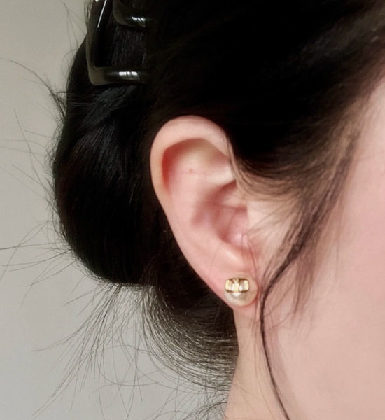 Valentino Mini Pearl Delicate Stud Earrings