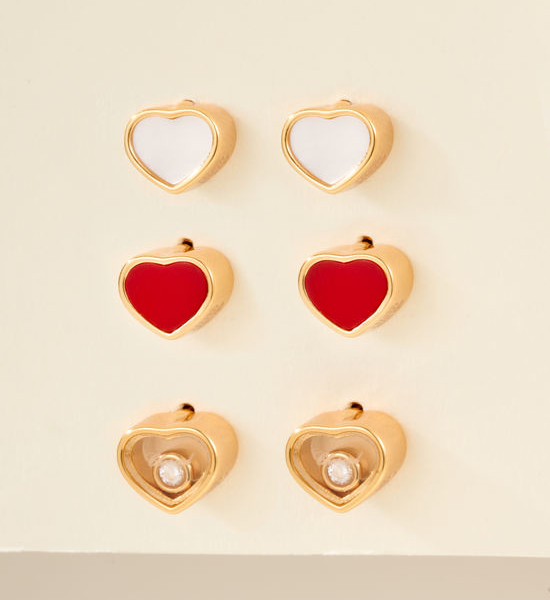Chopard Dainty Heart Diamond Earrings