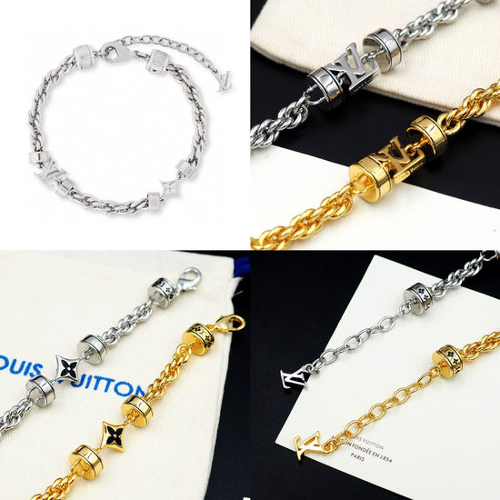 Louis Vuitton LV Rope Style Metal Bracelet