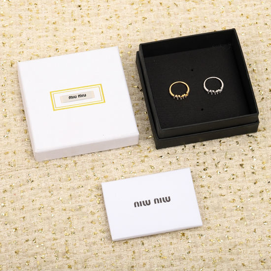 Miu Miu Elegant Full Crystal Ring
