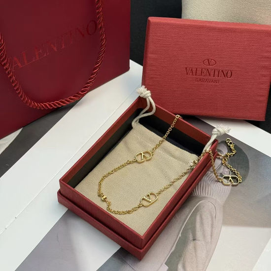 Valentino Valentino Gold-tone Simple Necklace