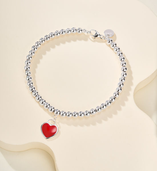 Tiffany & Co. Classic Small Bead Stackable Silver Bracelet