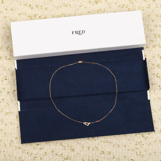 Fred Horseshoe Pendant Necklace Fine Jewelry
