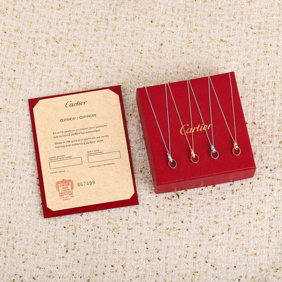 Cartier C rtier Love Necklace, CNC Carved, High-Quality Silver