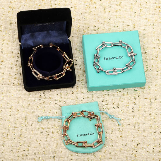 Tiffany & Co. Link Clasp Bracelet Elegant Jewelry