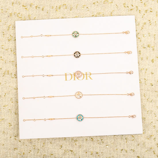 Christian Dior CD Compass Rose Decorated Bracelet