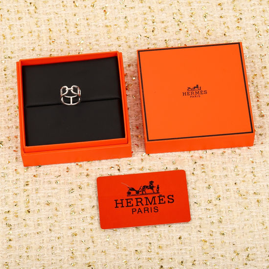 Hermes Anchor Chain Design Hollow Ring