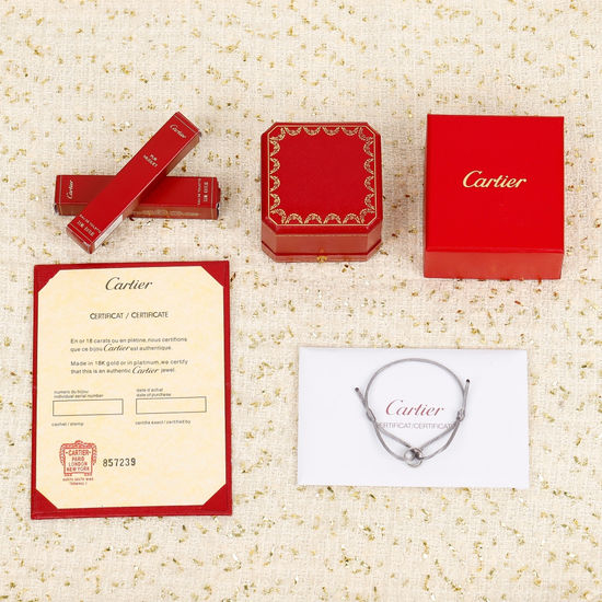 Cartier Three Ring Woven Cord Bracelet