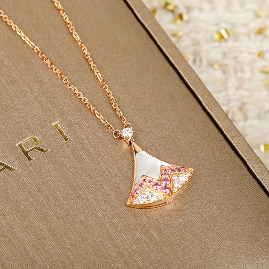 Bvlgari Mother of Pearl Gemstone Necklace