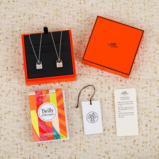 Hermes Constance Pendant Necklace with Hand-set Stones