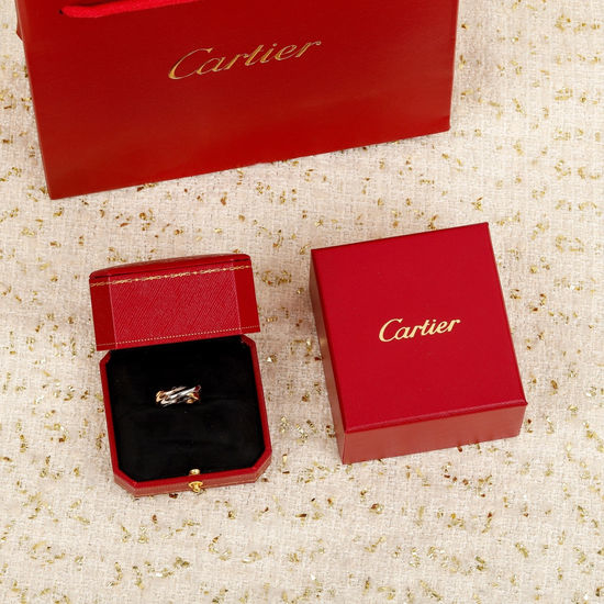 Cartier Tri-Color Interwoven Band Ring