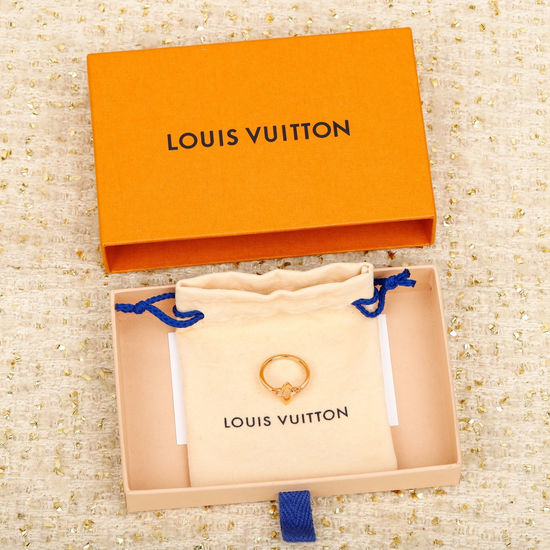Louis Vuitton LV Geometric Diamond Inlaid Stackable Ring