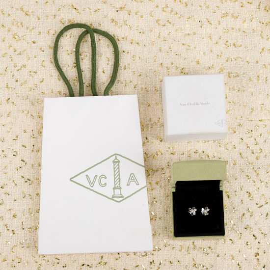 Van Cleef & Arpels VCA Clover Mini Stud Earrings