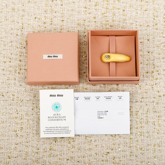 Miu Miu Handmade Brass Hair Clip